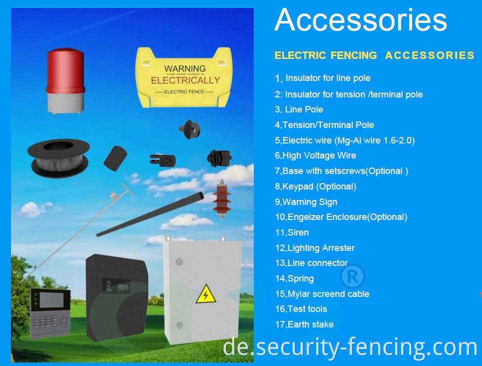 Elektrischer Sicherheitszaun Electric security fence